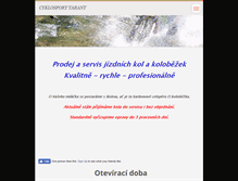 Tablet Screenshot of cyklotarant.cz